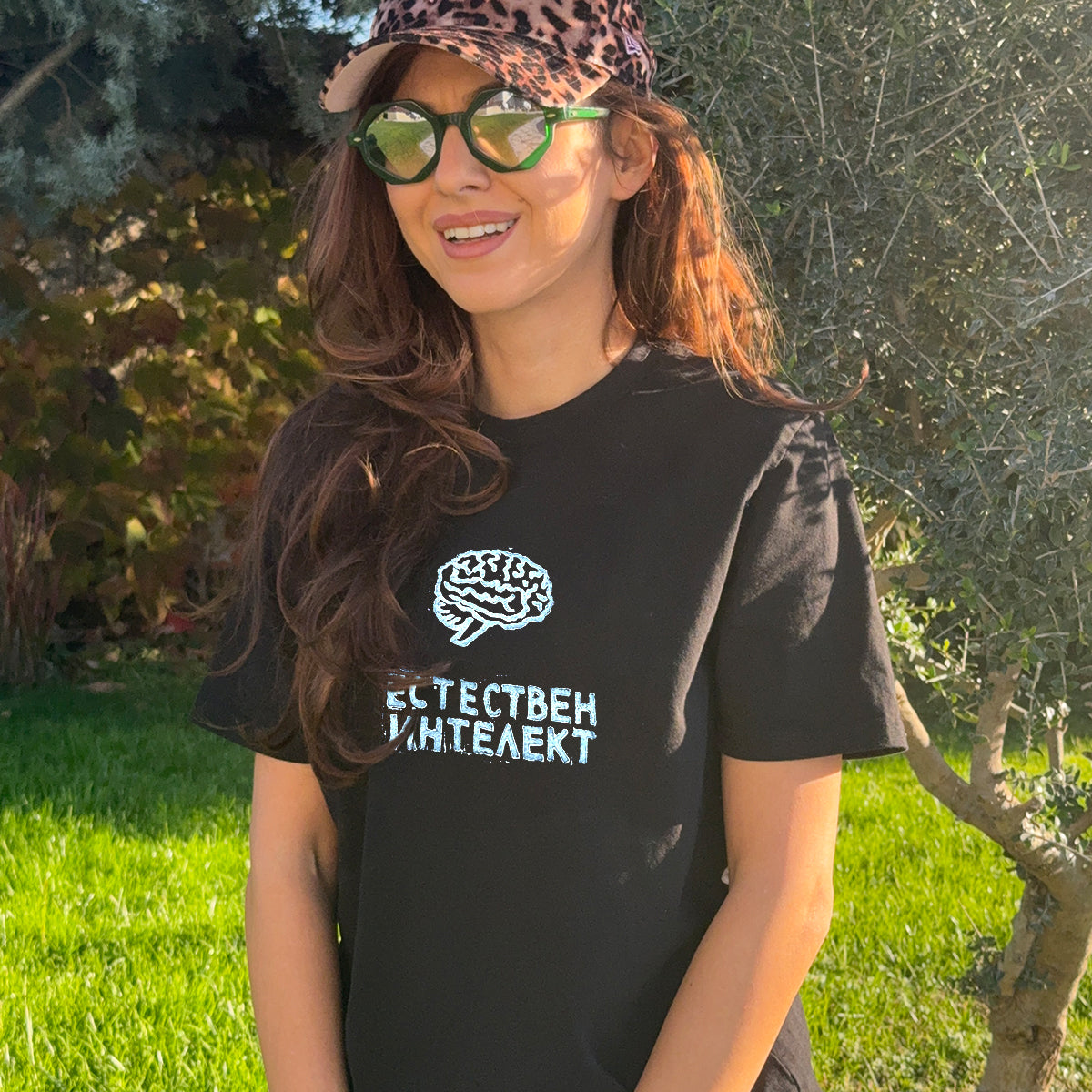 Естестен интелект | Regular Fit тениска | BLACK