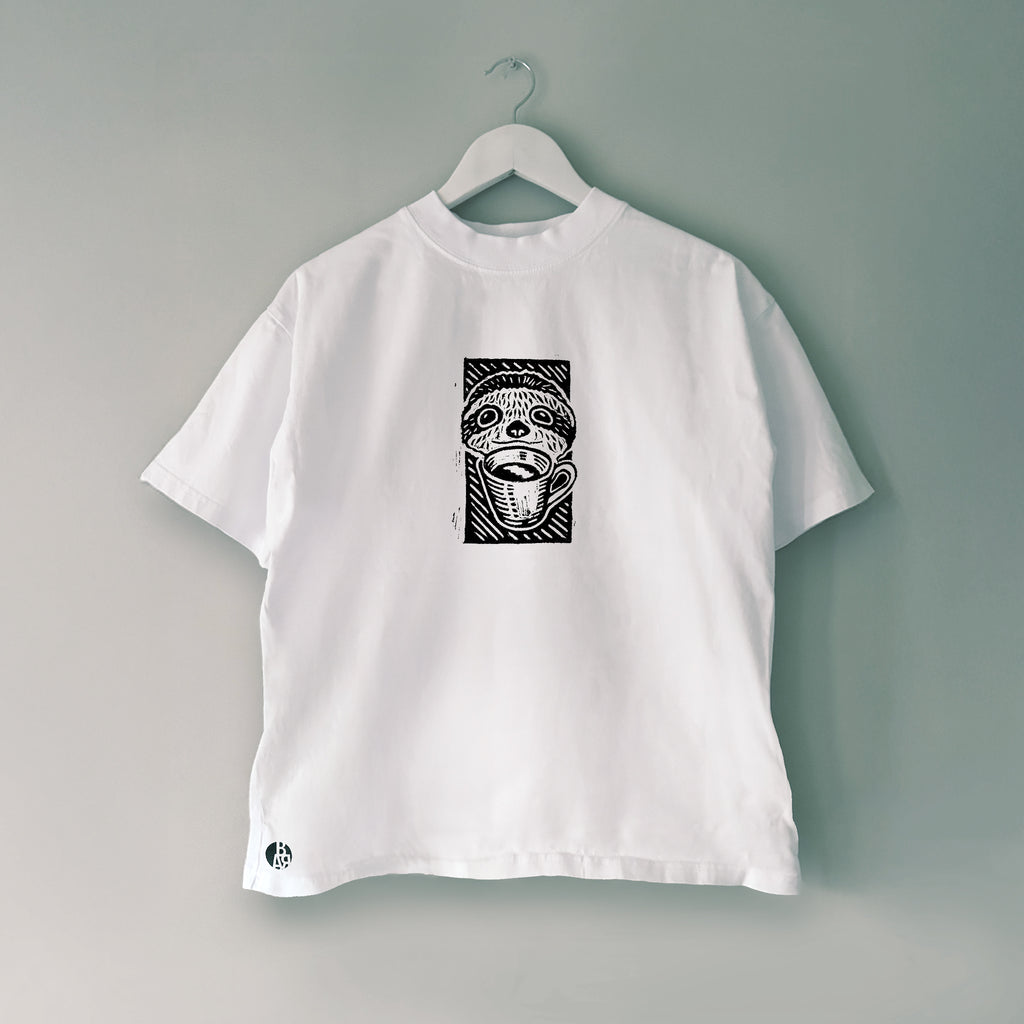 Ленивец с кафе | Oversize Fit тениска