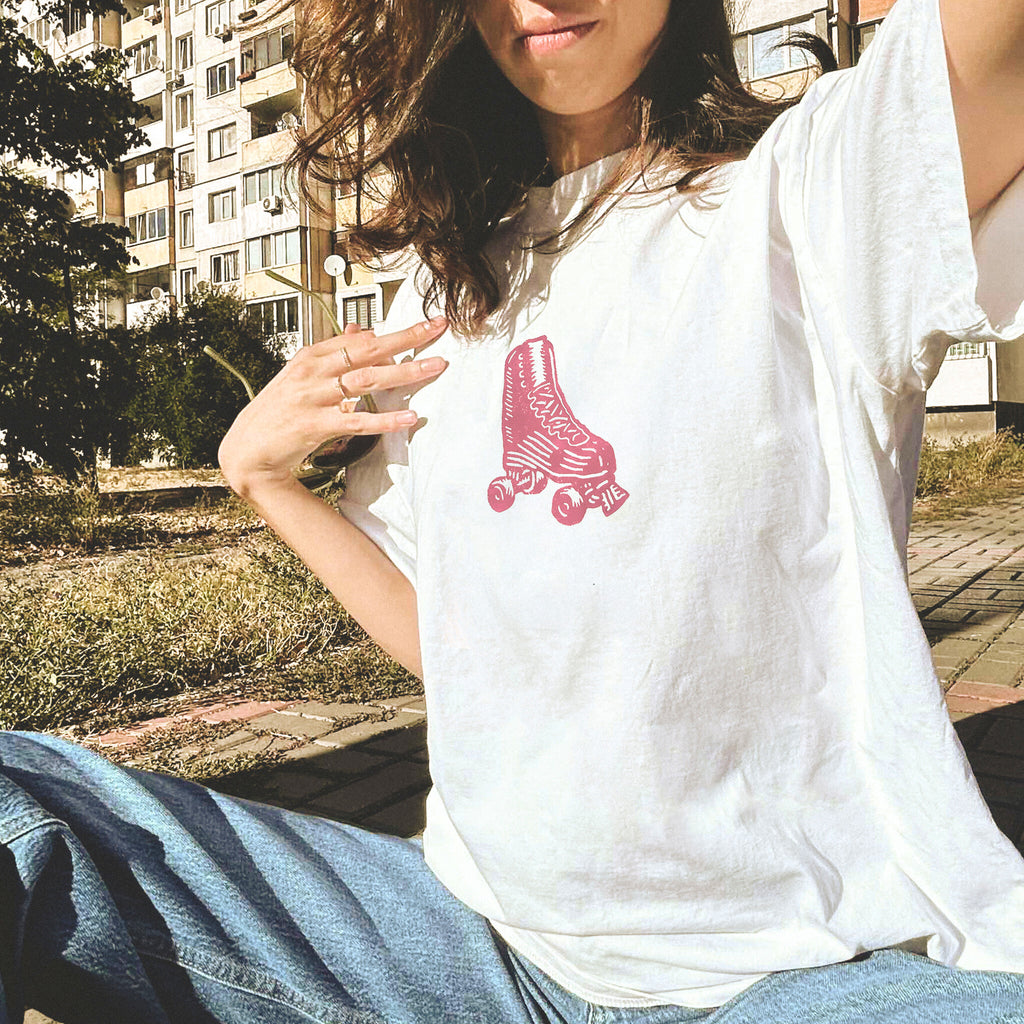 Roller skates | Oversize Fit тениска