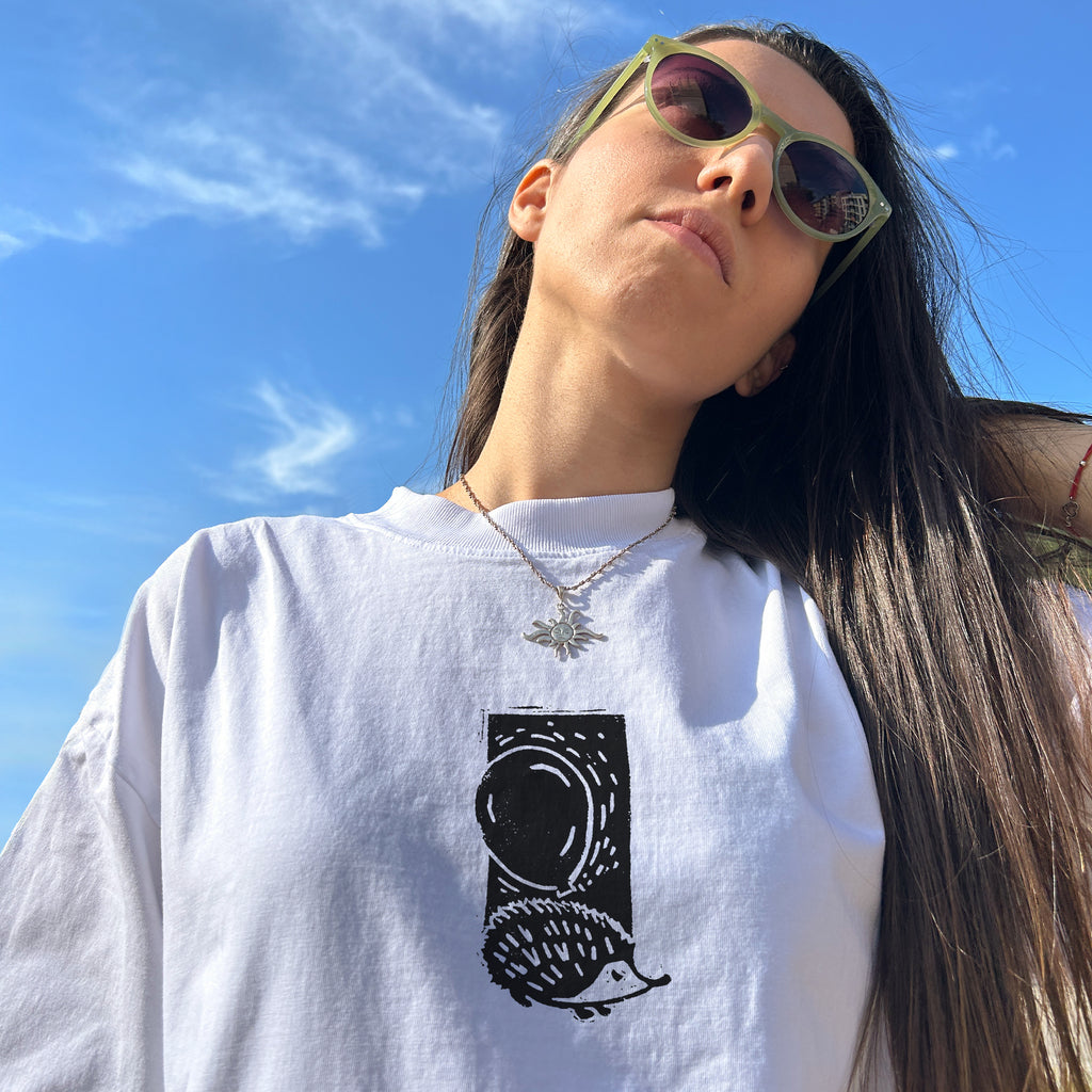 Таралеж с балон | Oversize Fit тениска