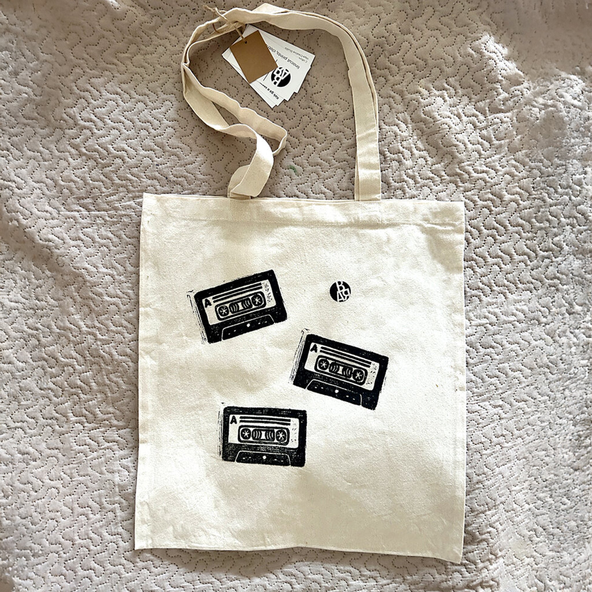 Текстилна торбичка Касетки