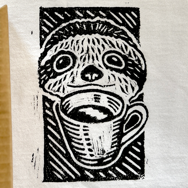 Ленивец с кафе | Oversize Fit тениска