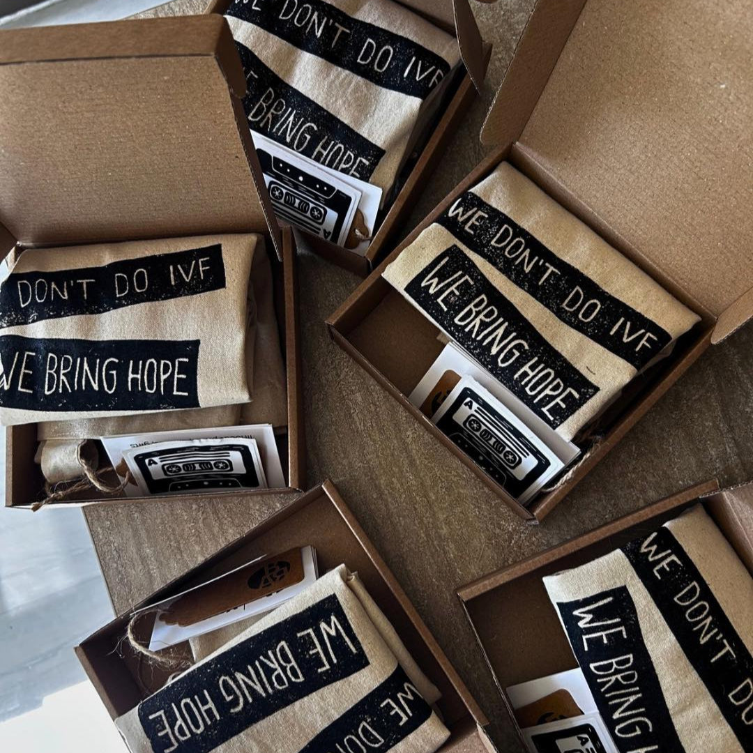 Персонализирани торбички по поръчка за ин витро клиника Meyona